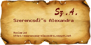Szerencsés Alexandra névjegykártya